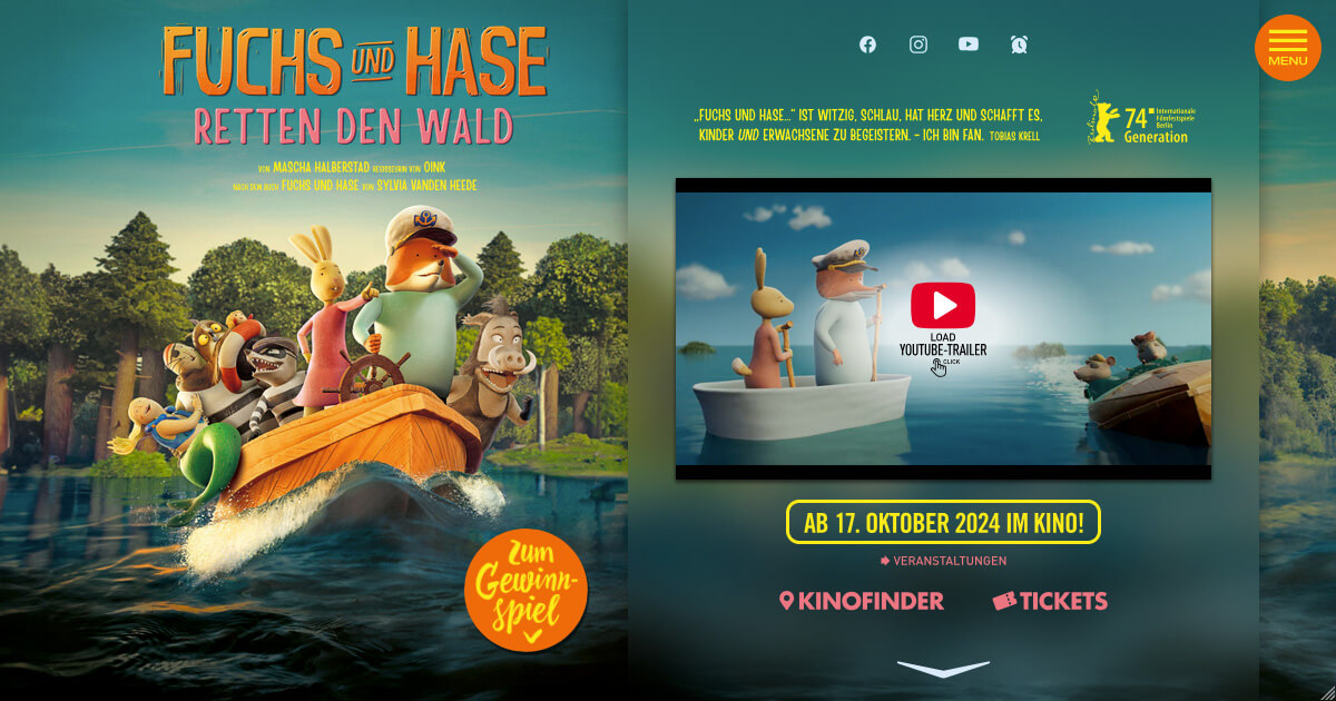 Fuchs Und Hase Retten Den Wald Ab Oktober Im Kino